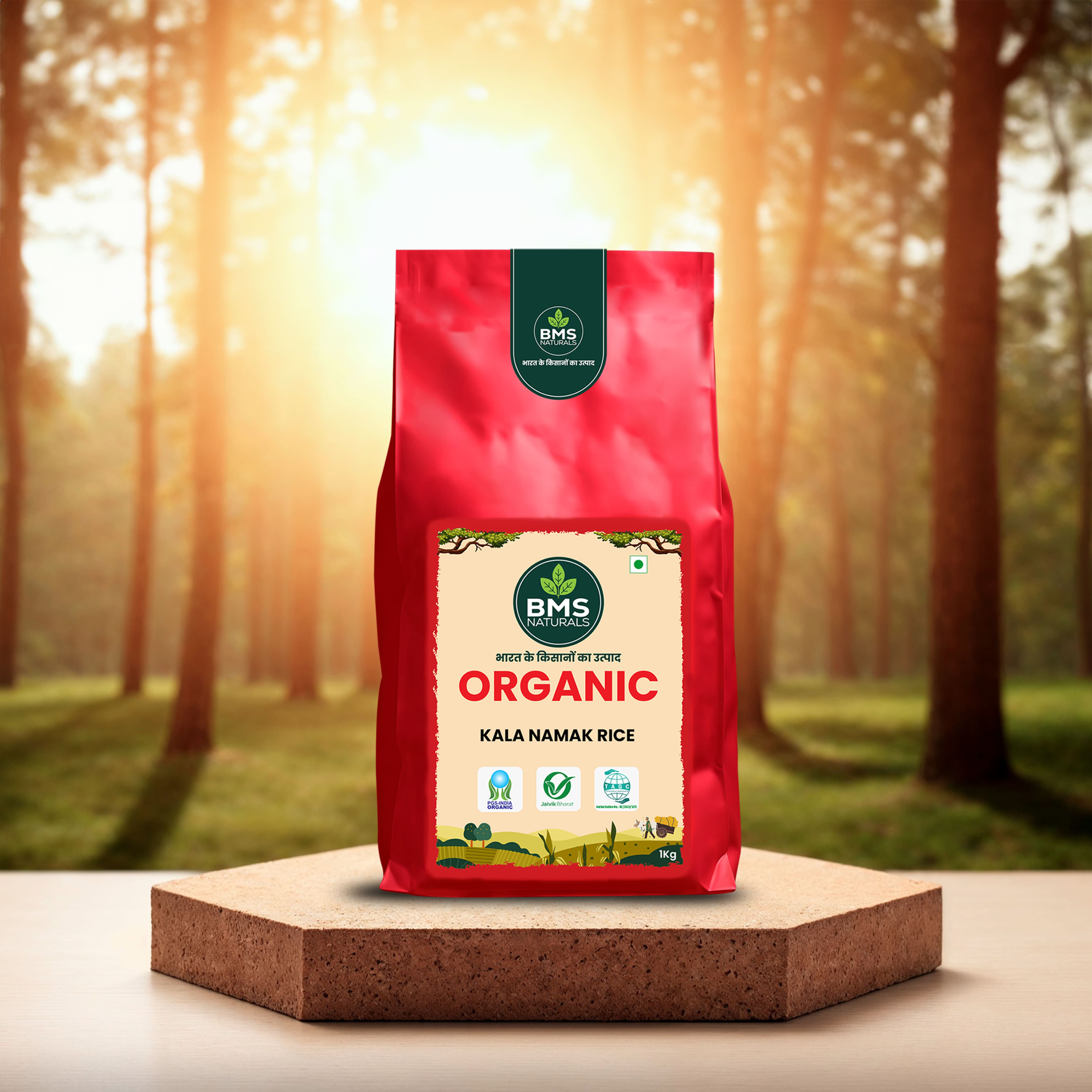 BMS Naturals Kala Namak Rice | Diabetic Friendly | Aromatic | Unpolished | Buddha Rice | Low GI